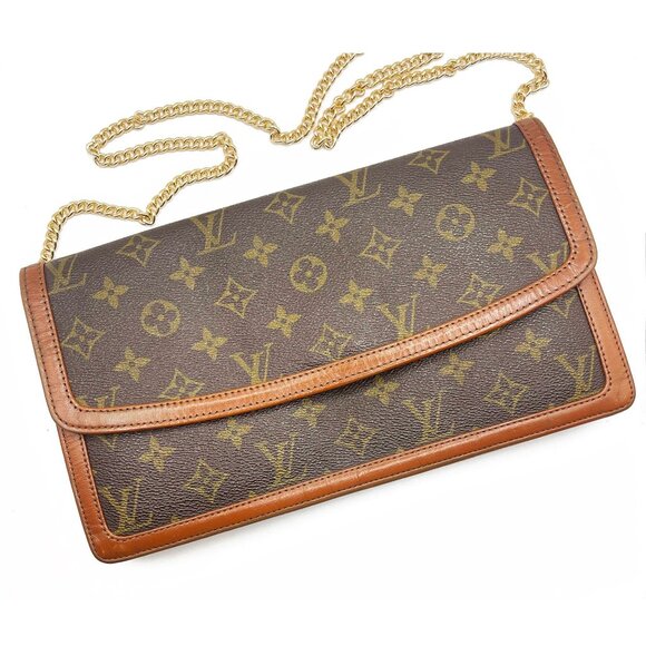Louis Vuitton Monogram Clutch Pochette Dame GM Purse Vintage 1983 - Picture 5 of 15